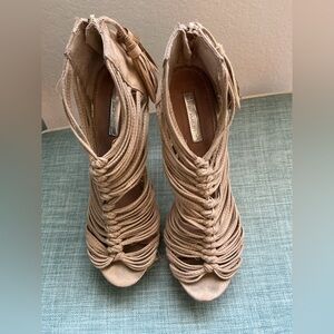 H by Halston Beige Strappy Sandals